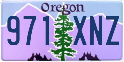 OR license plate 971XNZ