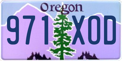 OR license plate 971XOD