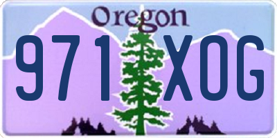 OR license plate 971XOG