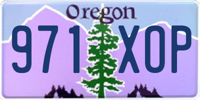 OR license plate 971XOP