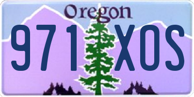 OR license plate 971XOS