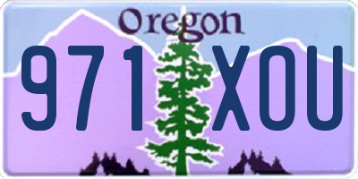 OR license plate 971XOU