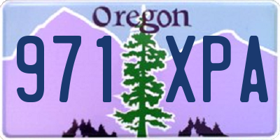 OR license plate 971XPA