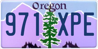 OR license plate 971XPE