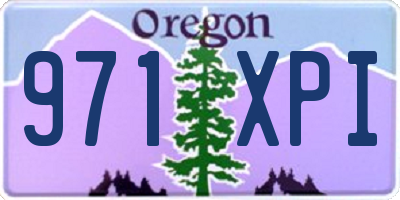 OR license plate 971XPI