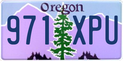 OR license plate 971XPU
