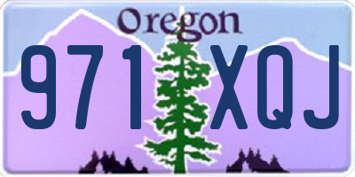 OR license plate 971XQJ