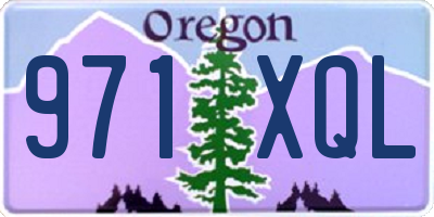 OR license plate 971XQL