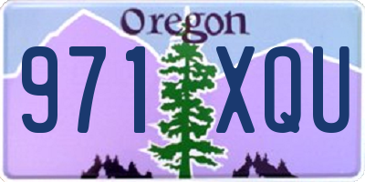 OR license plate 971XQU