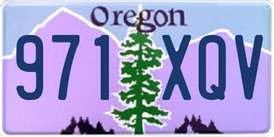OR license plate 971XQV