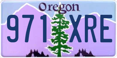 OR license plate 971XRE