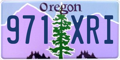 OR license plate 971XRI