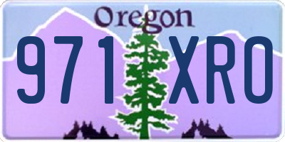 OR license plate 971XRO