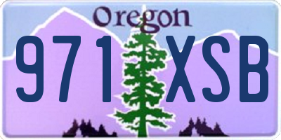 OR license plate 971XSB