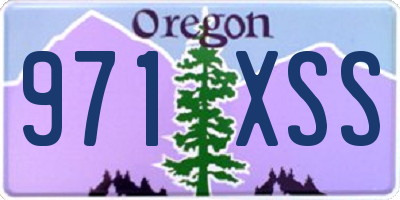 OR license plate 971XSS