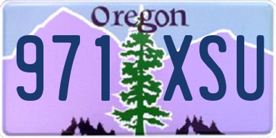 OR license plate 971XSU