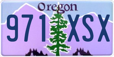 OR license plate 971XSX