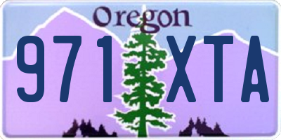 OR license plate 971XTA