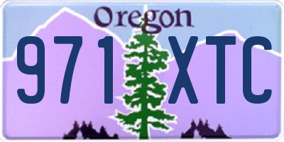 OR license plate 971XTC