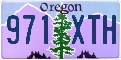 OR license plate 971XTH