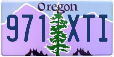 OR license plate 971XTI