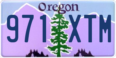 OR license plate 971XTM