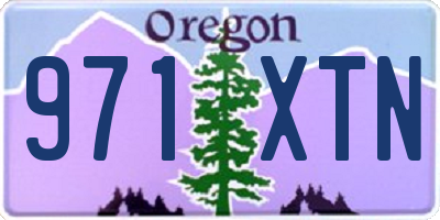 OR license plate 971XTN