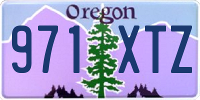 OR license plate 971XTZ