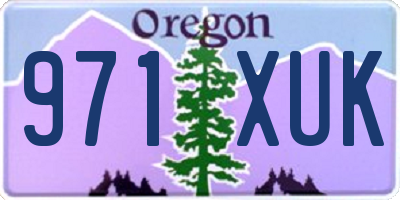 OR license plate 971XUK