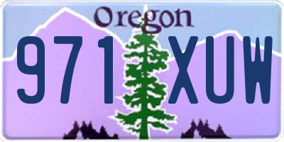 OR license plate 971XUW