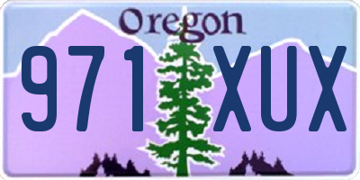 OR license plate 971XUX