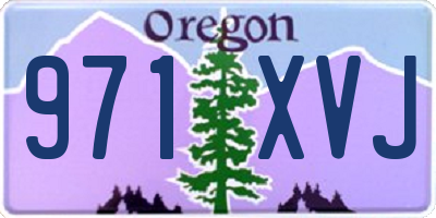 OR license plate 971XVJ