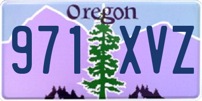 OR license plate 971XVZ