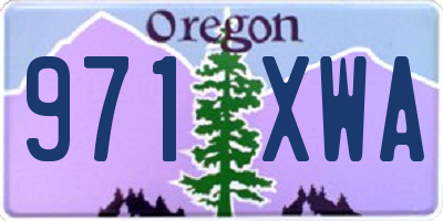 OR license plate 971XWA