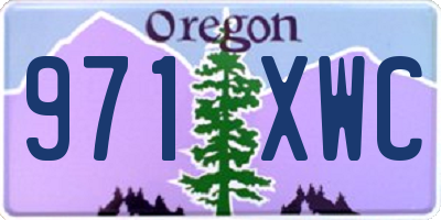 OR license plate 971XWC