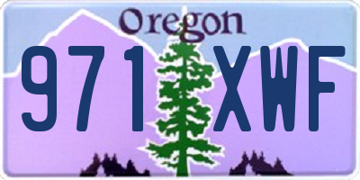 OR license plate 971XWF