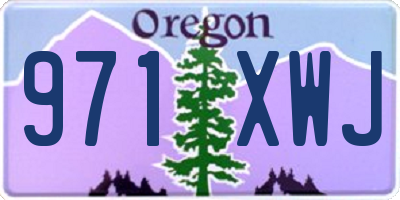 OR license plate 971XWJ