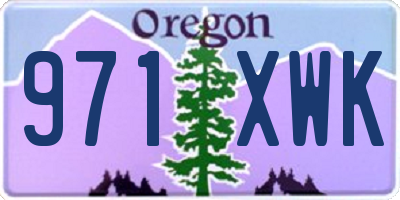 OR license plate 971XWK