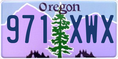 OR license plate 971XWX