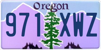 OR license plate 971XWZ