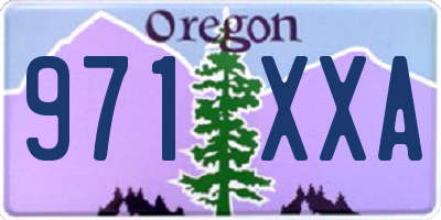 OR license plate 971XXA