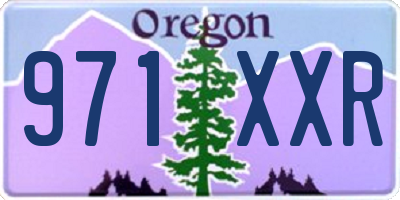 OR license plate 971XXR
