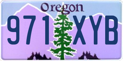 OR license plate 971XYB