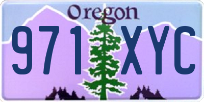 OR license plate 971XYC