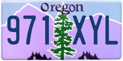 OR license plate 971XYL