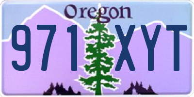OR license plate 971XYT