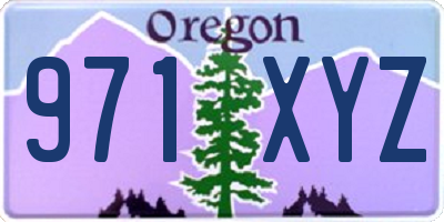 OR license plate 971XYZ