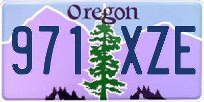 OR license plate 971XZE