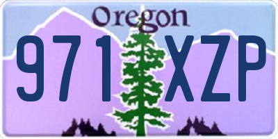 OR license plate 971XZP