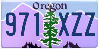 OR license plate 971XZZ